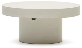 Konferenčný stolík blava ø 90 cm biely MUZZA