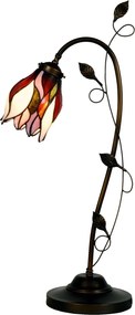 Stolná lampa Tiffany - 34*24*72 cm / E14/max 1*40W