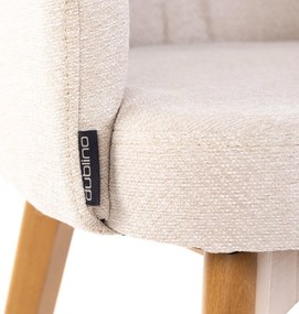 RAMONA BEIGE ECOCHIC ČALÚNENÁ STOLIČKA beige