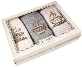 Utierky vaflové na riad coffe set 3 ks EMI