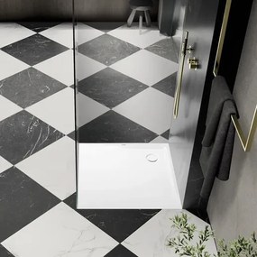 Kaldewei Superplan sprchová vanička štvorcová 90x90 cm smaltovaná oceľ alpská biela 384800010001