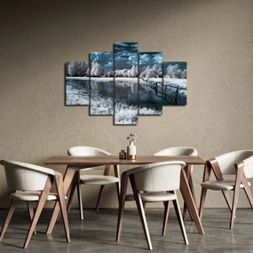 Obraz - Zamrznutá krajina (150x105 cm)