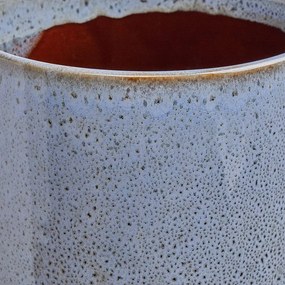 GLAZE Glazovaný kvetináč 17 cm - olivová