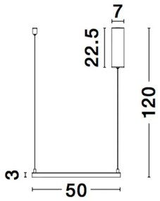 LED luster Eterna 50 čierne