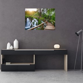Obraz - Plitvické jazerá (70x50 cm)