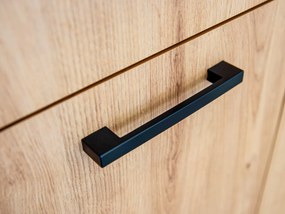 Zostava kuchynského nábytku Turan 2 120, Farby: sivá / artisan + sivý grafit + čierna skala, Osvetlenie: osvetlenie LED biele