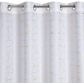 Elegantný záves s jemným vzorom - biely Šírka: 140 cm | Dĺžka: 250 cm