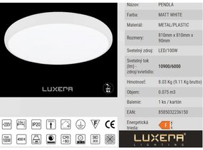 Stropnica memory 4* Luxera LED PENDLA 18410 Ø81 100W