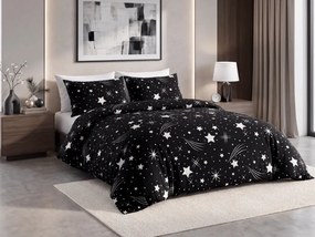 Mikroplyšové obliečky NIGHT SKY čierne Rozmer obliečky: 70 x 90 cm | 140 x 200 cm