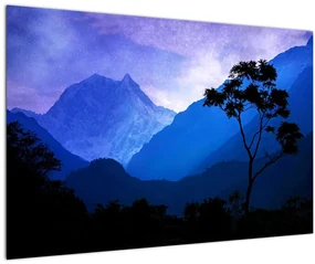 Obraz - Nočné nebo v Nepále (90x60 cm)