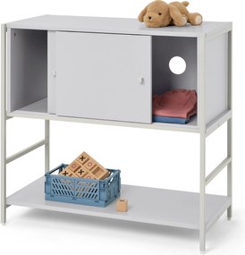 Detský komoda »GRADE« s posuvnými dverami, sivá