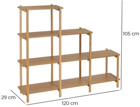 Regál v prírodnej farbe 120x105 cm – Casa Selección