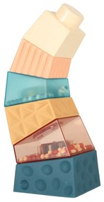 KIK Montessori vzdelávacia pyramídová senzorická veža s loptičkami