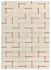 Koberec v tehlovej a krémovej farbe 160x230 cm Brenda – Universal