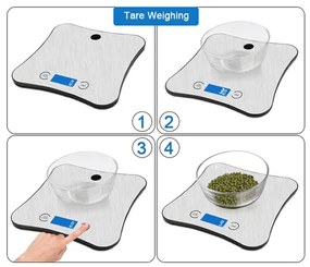 Kuchynská digitálna váha s bluetooth 2xAA