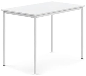Stôl BORÅS, 1200x800x900 mm, laminát - biela, biela