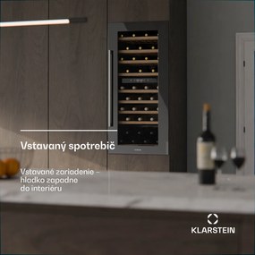 Klarstein Vinsider Duo chladnička na víno, 79 fliaš, 2 chladiace zóny, UV ochrana, 9 políc, Dotykové ovládanie