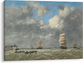 Obraz - Eugène Boudin, Le Havre, reprodukcia (70x50 cm)
