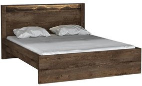 Posteľ 160 + rám Indianapolis I19 tmavý jaseň