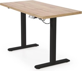 Výškovo nastaviteľný stôl B54 120 cm dub artisan/čierny