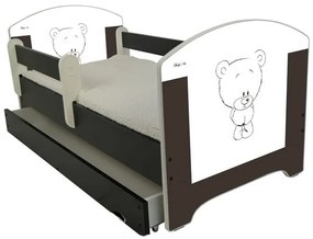 Raj posteli Detská posteľ "Hnedý medvedík" Oskar wenge