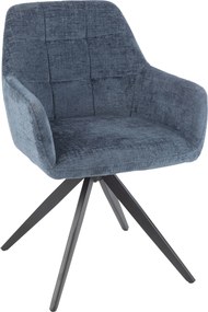 Modrá jedálenská stolička Louna - 56*58*85 cm