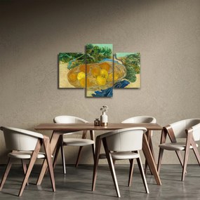 Obraz - Vincent van Gogh, Still Life of  Oranges and Lemons with  Blue Gloves, reprodukcia (90x60 cm)