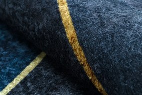 Koberec MIRO 52097.801 Geometrický, protišmykový, prateľný, modrý