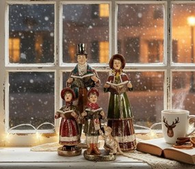 Vianočný zbor Christmas Choir - 13*13*34/11*12*31/13*8*21/8*8*20 cm