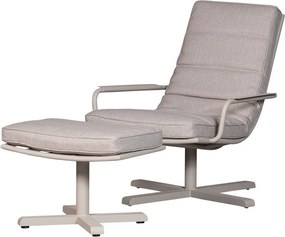 Sivobéžová záhradná podnožka Coosa – WOOOD