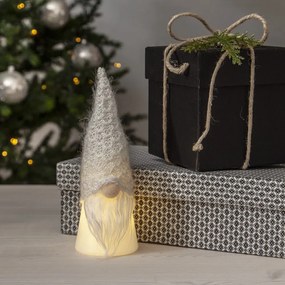 Star trading LED svetelná dekorácia vianočný škriatok 18 cm biely