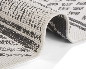 Kusový koberec Twin Supreme 103860 Black / Cream – na von aj na doma, 200x290, čiernobiela, chodba / predsieň, Hanse Home