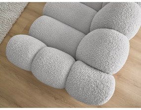 Svetlosivá pohovka z textílie buklé 232 cm Hippolyte – Bobochic Paris