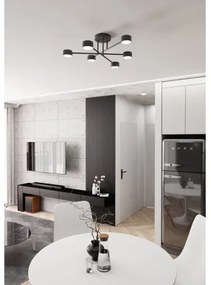 Prisadený luster HALO 6xGX53/10W/230V čierny