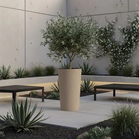 PLASTOVÝ KVETINÁČ URBANIKA ECO 57X29,5 CM LATTE