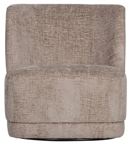 Svetlohnedé zamatové kreslo Atty – WOOOD