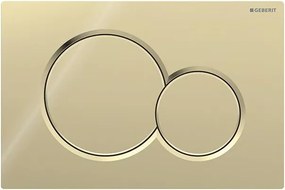 Geberit 115.770.DT.5 - Splachovacie tlačidlo Sigma01 Round 24,6x16,4 cm mosadz