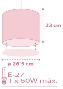 Dalber 62002S - Detský luster COLORS 1xE27/60W/230V