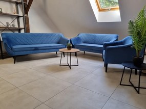 SEDACIA ZOSTAVA DARIO 3 + 2 + 1 Royal Velvet S 21 ŠEDÁ SKLADOM