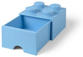 Svetlomodrý úložný box štvorec LEGO®