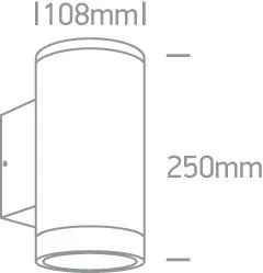 Vonkajšie nástenné svietidlo ONE LIGHT ext. nástenné svietidlo  67400E/W