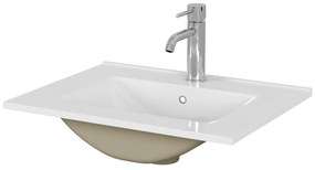 Zápustné umývadlo Houseland Luxo 60 cm biele