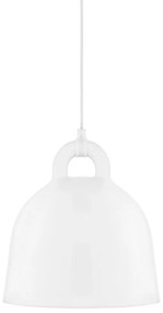 Závesná lampa Bell, malá – biela