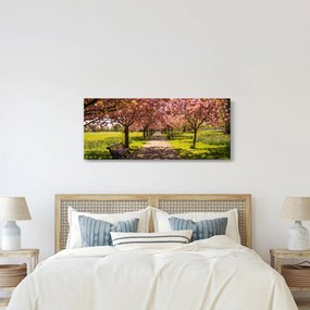 Obraz - sad čerešní (120x50 cm)
