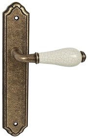 Dverové kovanie MP - LEONTINA - SO (OBA - Antik bronz), kľučka-kľučka, Otvor pre obyčajný kľúč BB, MP OBA (antik bronz), 90 mm