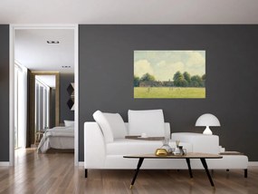 Obraz - Camille Pissarro, Hampton Court Green, reprodukcia (90x60 cm)
