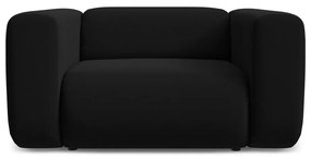 Čierne zamatové kreslo Ekahi – Makamii