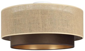 Stropné svietidlo SARTA 1xE27/60W/230V Ø 45 cm hnedá/juta