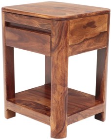 furniture-nabytek.cz - Nočný stolík drevený z masívu palisander 45x60x40