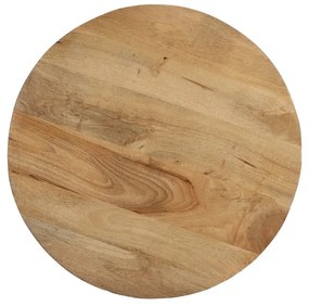 Okrúhly konferenčný stolík z mangového dreva v prírodnej farbe ø 60 cm Mao – Ixia